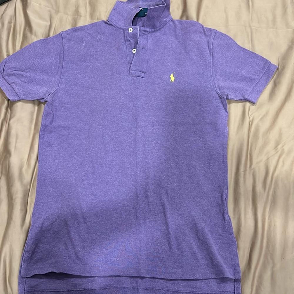 Men’s Polo Collared Shirt Polo Ralph Lauren Purple Size Small